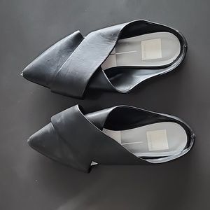 Womens 'leather' slip on pointed toe sandal